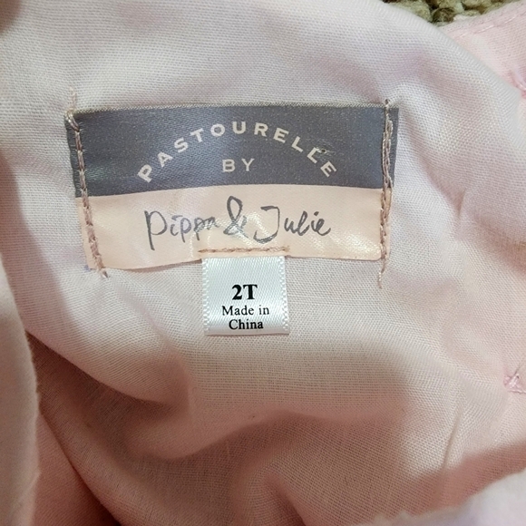 NWT Pastourelle by Pippa & Julie Pink Hilo Lace Overlay Layered Dress - 2T - Picture 6 of 8